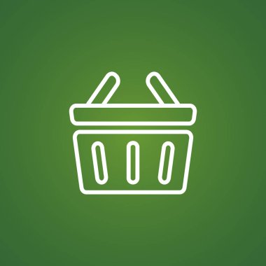 alışveriş sepeti basit simgesi