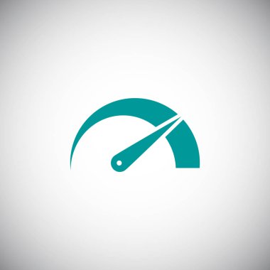 hız göstergesi düz stil ikonu