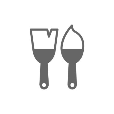 boya fırçası düz simgesi