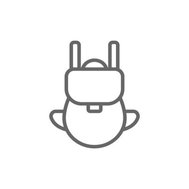 sırt çantası basit simgesi