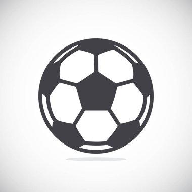 Futbol topu basit simgesi