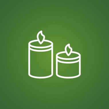 yanan mumlar simgesi