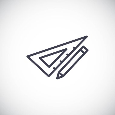 kalem ve cetvel simgesi