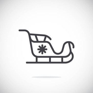 Noel atlı kızak satırı simgesi