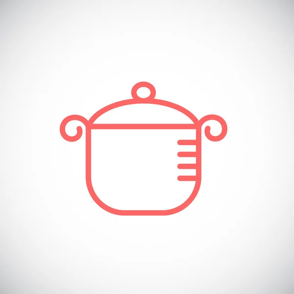 Icône simple casserole — Image vectorielle