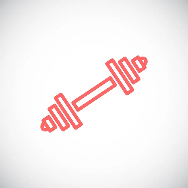 Barbell eenvoudige pictogram — Stockvector