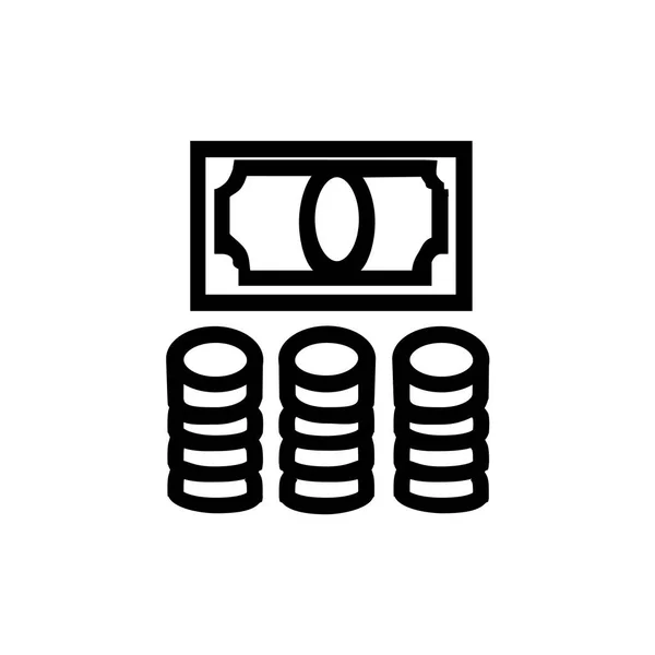 Geld eenvoudig pictogram — Stockvector