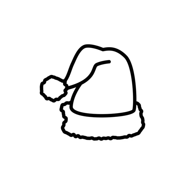 Chapeau Santa icône simple — Image vectorielle