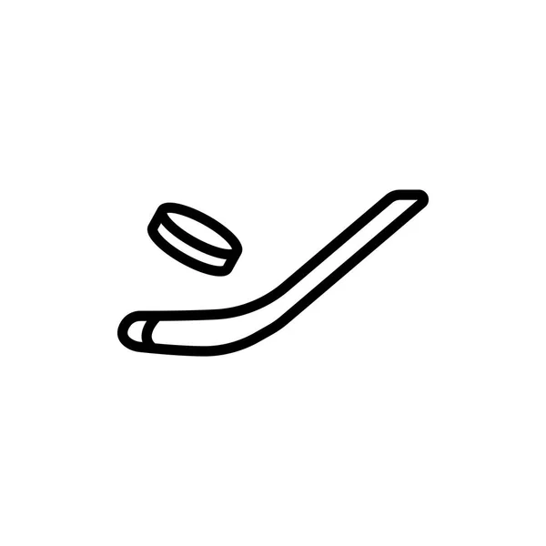 Hockey eenvoudige pictogram — Stockvector