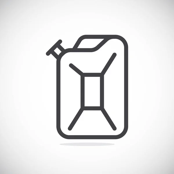 Jerrycan eenvoudige pictogram — Stockvector