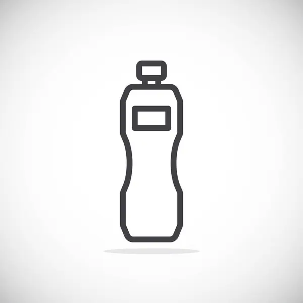 Ikon botol plastik - Stok Vektor