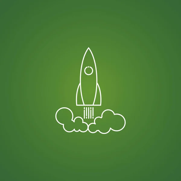 Rocket icône simple — Image vectorielle