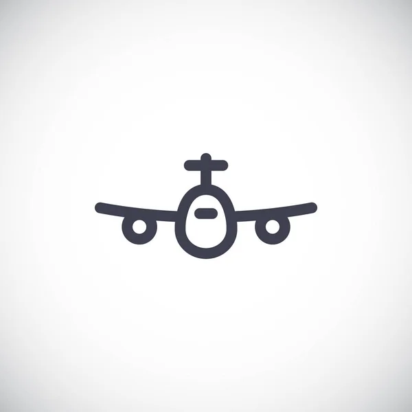 Avião ícone de estilo plano — Vetor de Stock