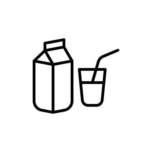 Icône simple lait — Image vectorielle