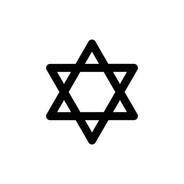 David star einfaches Symbol — Stockvektor