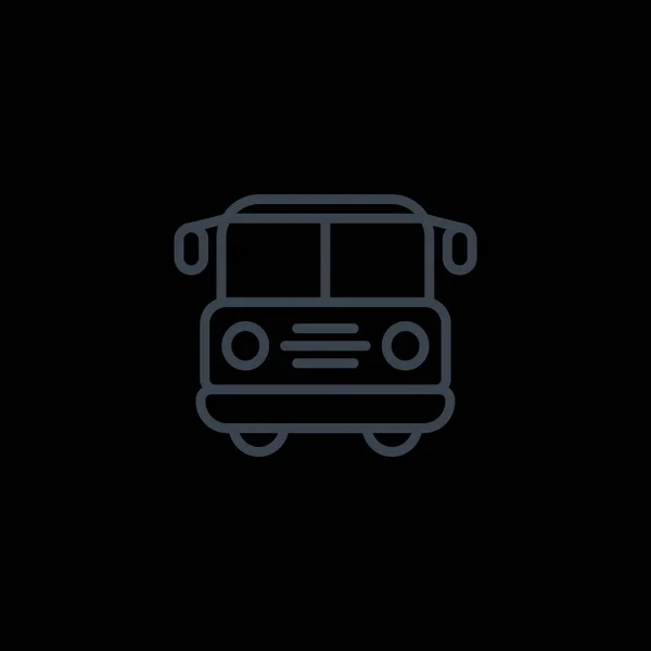 Bus simple icon — Stock Vector