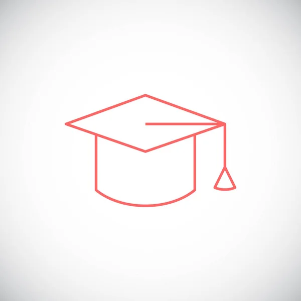 Casquillo de graduación icono simple — Vector de stock