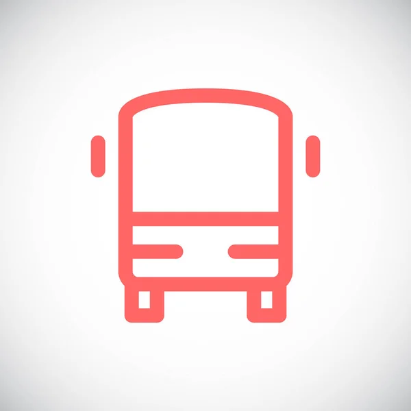 Bus eenvoudige pictogram — Stockvector