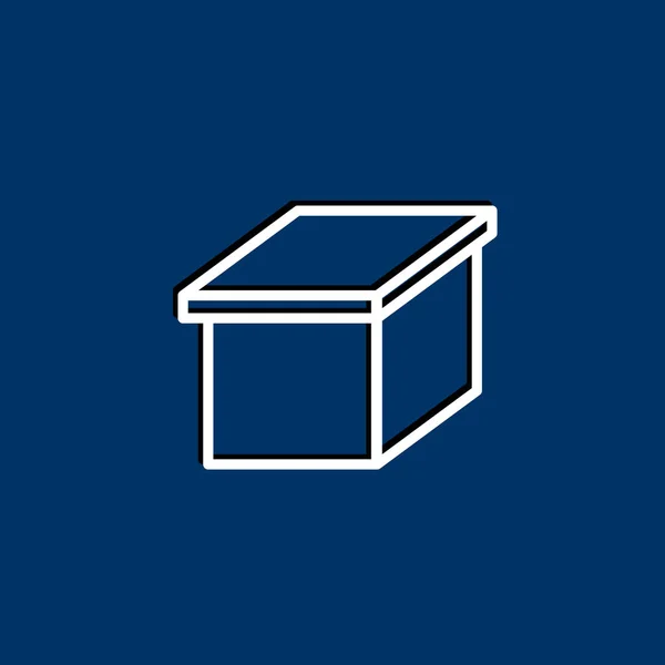 Εικονίδιο κουτιού — Διανυσματικό Αρχείο