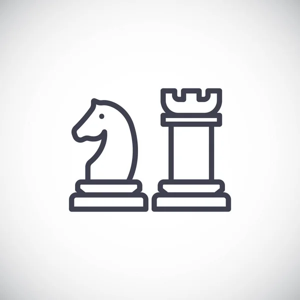 Xadrez ícone simples — Vetor de Stock