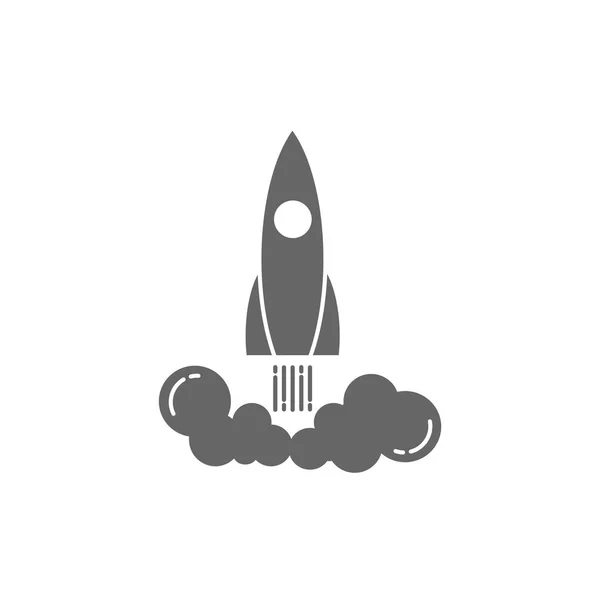 Enkel raket-ikonen — Stock vektor