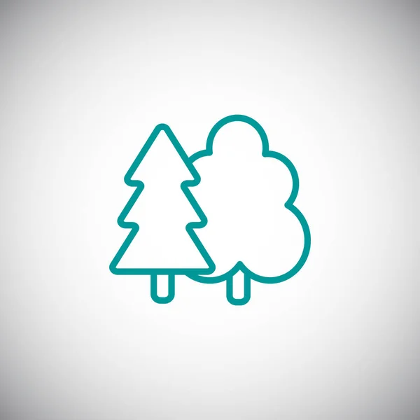 Einfaches Baumsymbol — Stockvektor