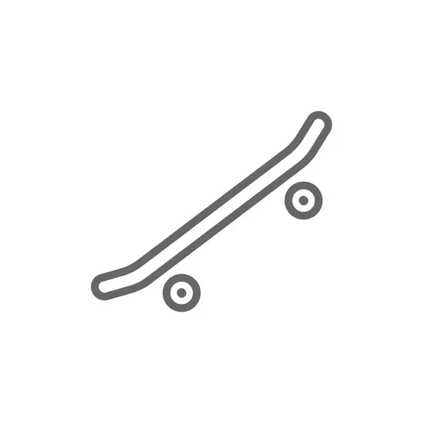 Skateboard eenvoudige pictogram — Stockvector