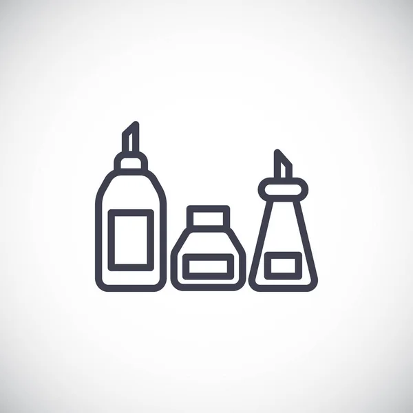 Σάλτσα μπουκάλια απλό εικονίδιο — Διανυσματικό Αρχείο