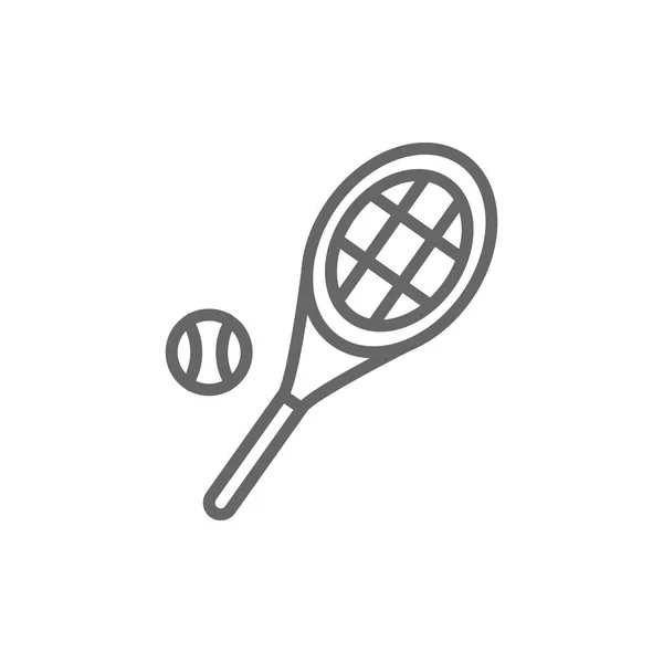 Простой значок тенниса — стоковый вектор