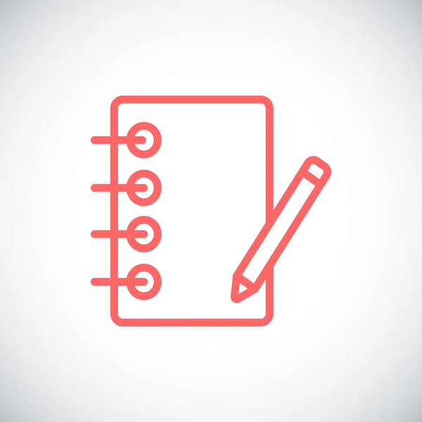 Notepad icône simple — Image vectorielle