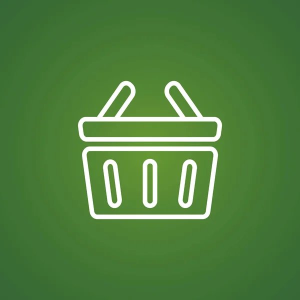 Shopping basket simple icon — Stock Vector