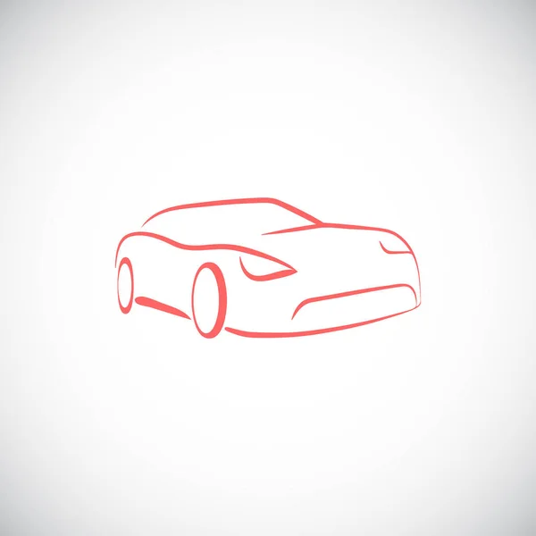 Icône de voiture simple — Image vectorielle