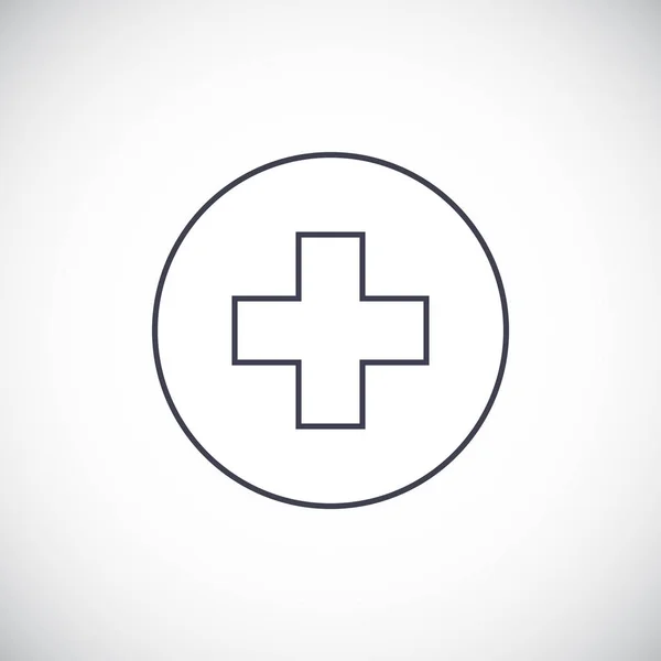 Medische Kruis pictogram — Stockvector