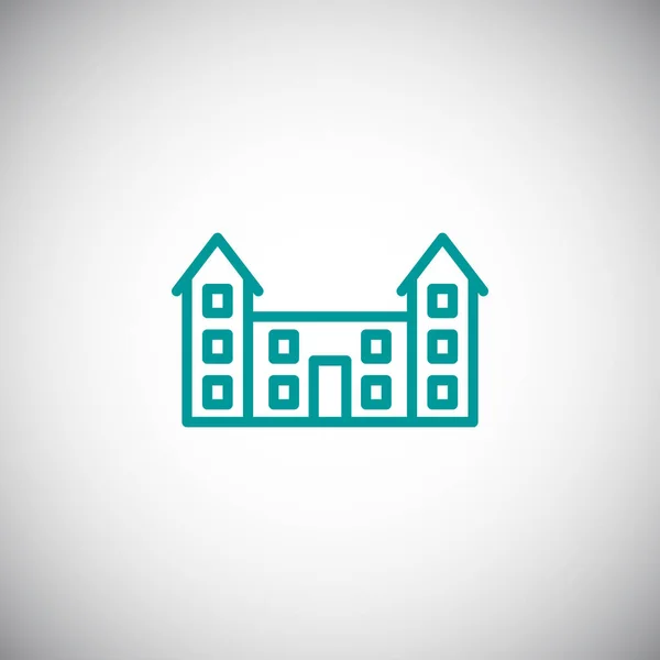 Escuela simple icono — Vector de stock