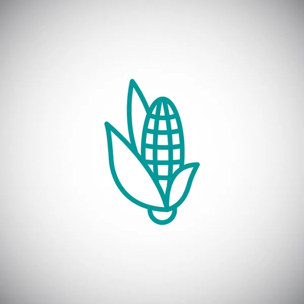 Kukoricacsutka őrlemény egyszerű ikon — Stock Vector
