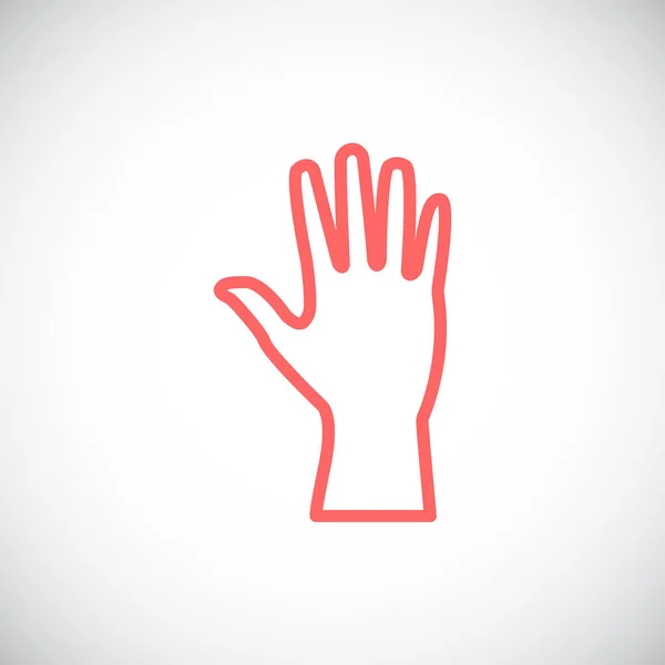 Menschenhand-Ikone — Stockvektor
