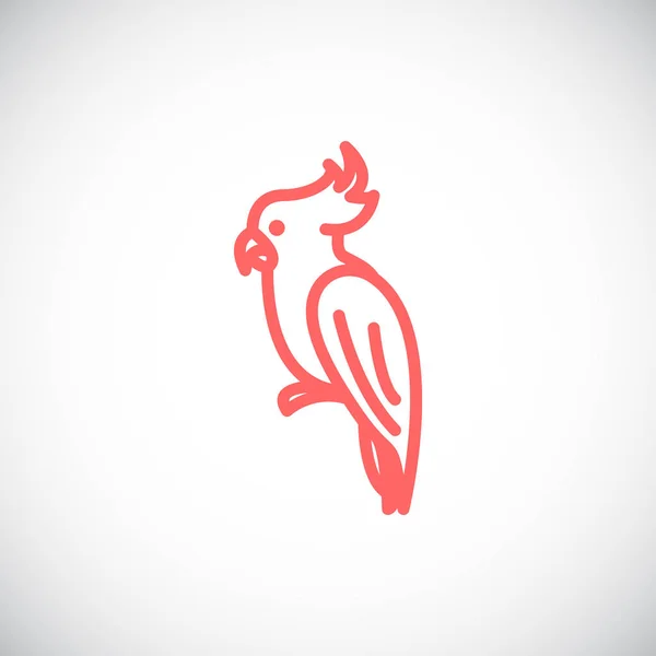 Ícone de papagaio plana — Vetor de Stock