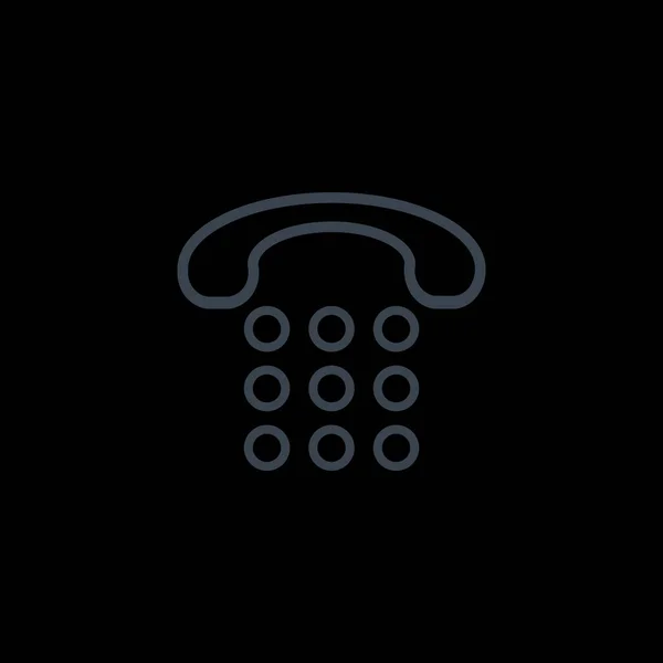 Telefon, ikonu — Stockový vektor