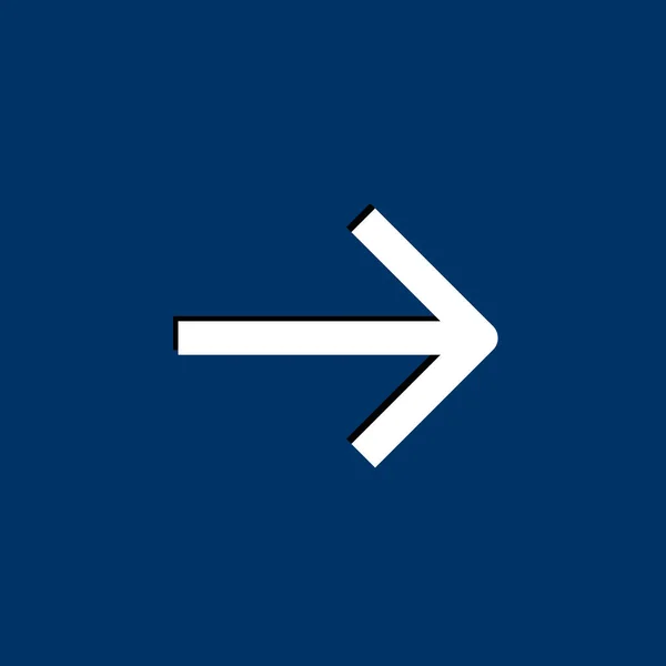 Freccia semplice icona — Vettoriale Stock