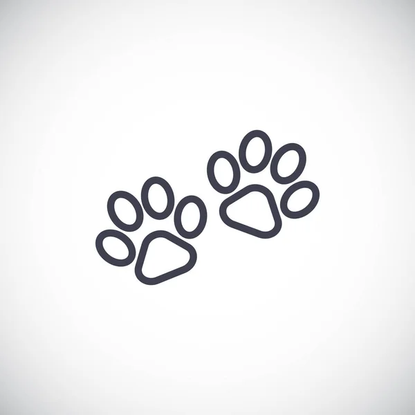 Paws simple icon — Stock Vector