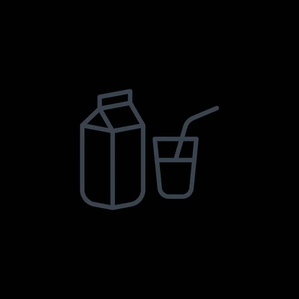 Milch einfaches Symbol — Stockvektor