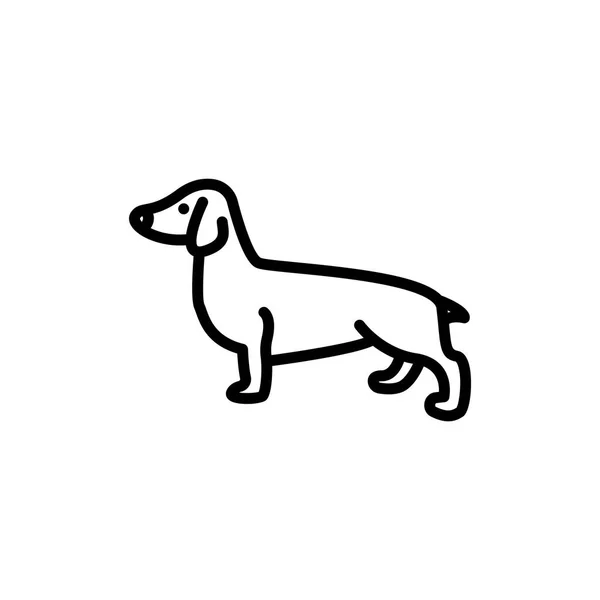 Icono de web para perros — Vector de stock