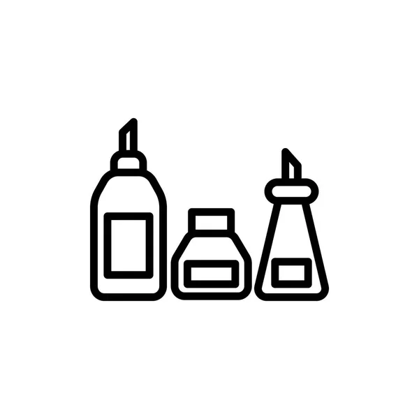 Omáčka lahve jednoduchý ikona — Stockový vektor