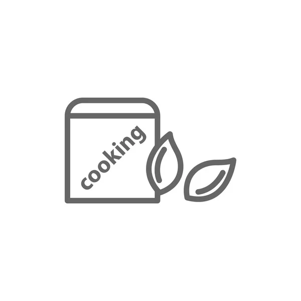 Kookboek simpel pictogram — Stockvector