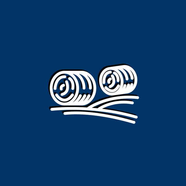 Hay rolls icon — Stock Illustration Hay rolls icon Vector Graphics