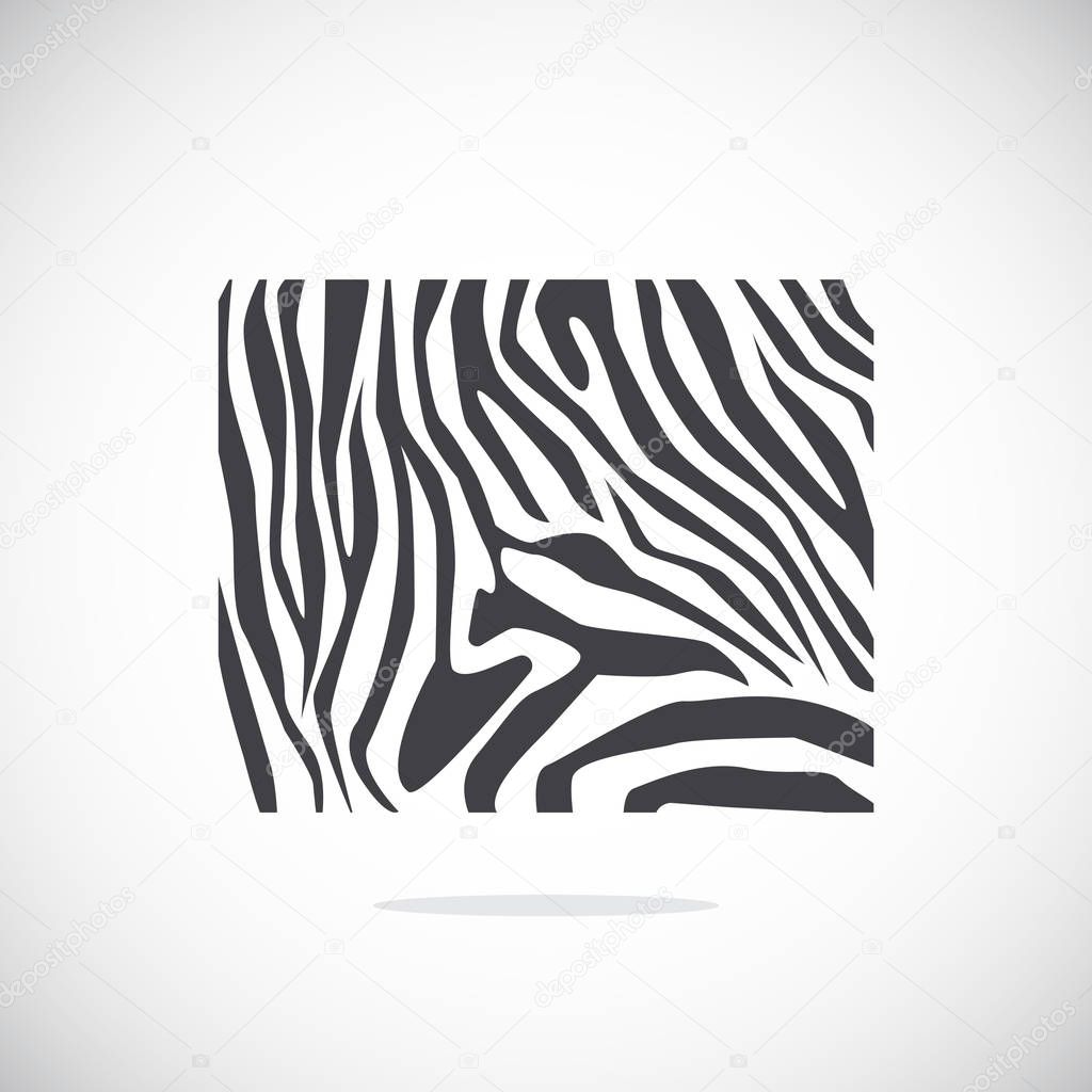zebra texture simple icon