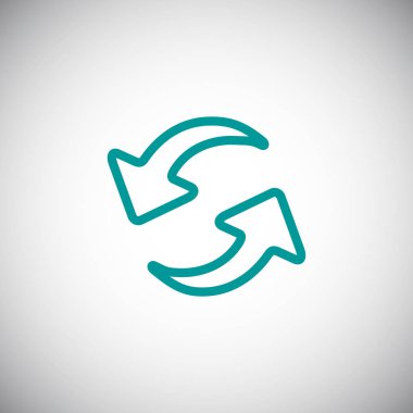 geri dönüşüm basit simgesi