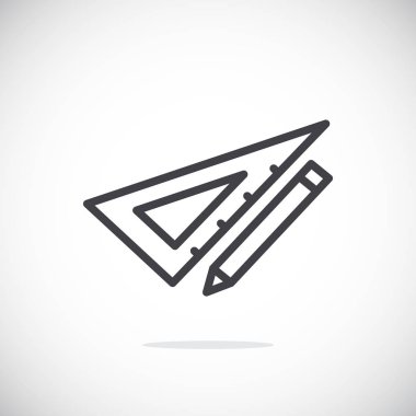 kalem ve cetvel simgesi