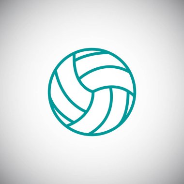Voleybol basit simgesi