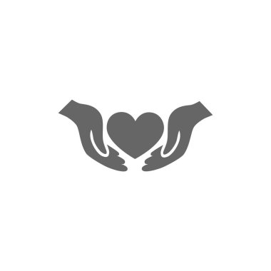 Ellerin simgesinde kalp